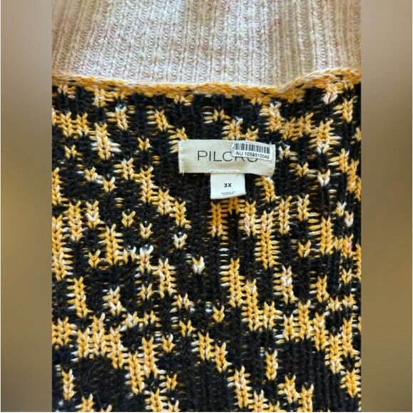 Anthropologie Pilcro cardigan sweater buttons cotton linen blend size 3X - Picture 7 of 9